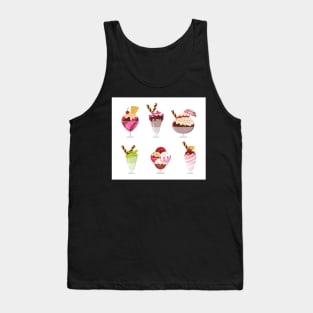 Ice Cream Sundae Fun Day Summer Vacation Vibes Cute Social Distancing FaceMask Tank Top